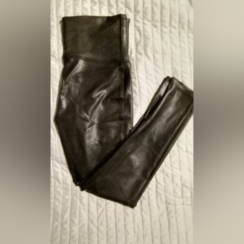 Spanx Faux Leather Women's Size XL Leggings
